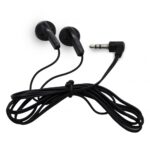 Hands Free 3.5mm Χωρίς Μικρόφωνο Κατάλληλα για Διαλέξεις και Ηχητικές Ξεναγήσεις 1.2m Μαύρα