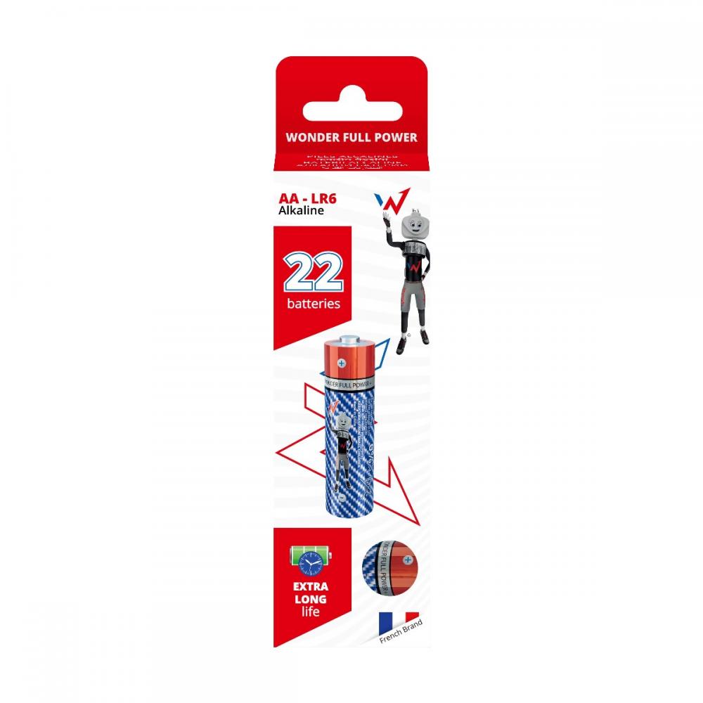 46416.jpg Μπαταρία Αλκαλική Wonder Full Power LR6 size AA 1.5V Τεμ. 22