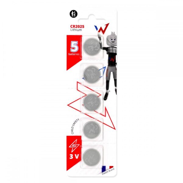 Buttoncell Lithium Wonder CR2025 3V Τεμ. 5