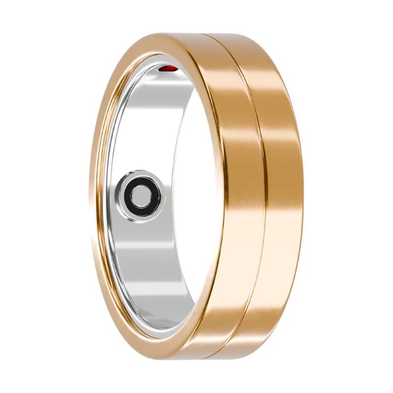 Smart Ring Maxcom mRing MR100 No.11 (Εσωτερική Διάμετρος 20.7mm) IP68 με Μετρητή Παλμών, Ύπνου, Θερμίδες, Βήματα Χρυσό