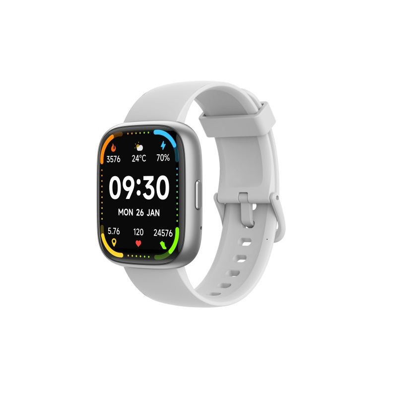 Smartwatch Maxcom Ecowatch 6 1.83" 300 mAh IP68 με Δυνατότητα Κλήσεων Silver