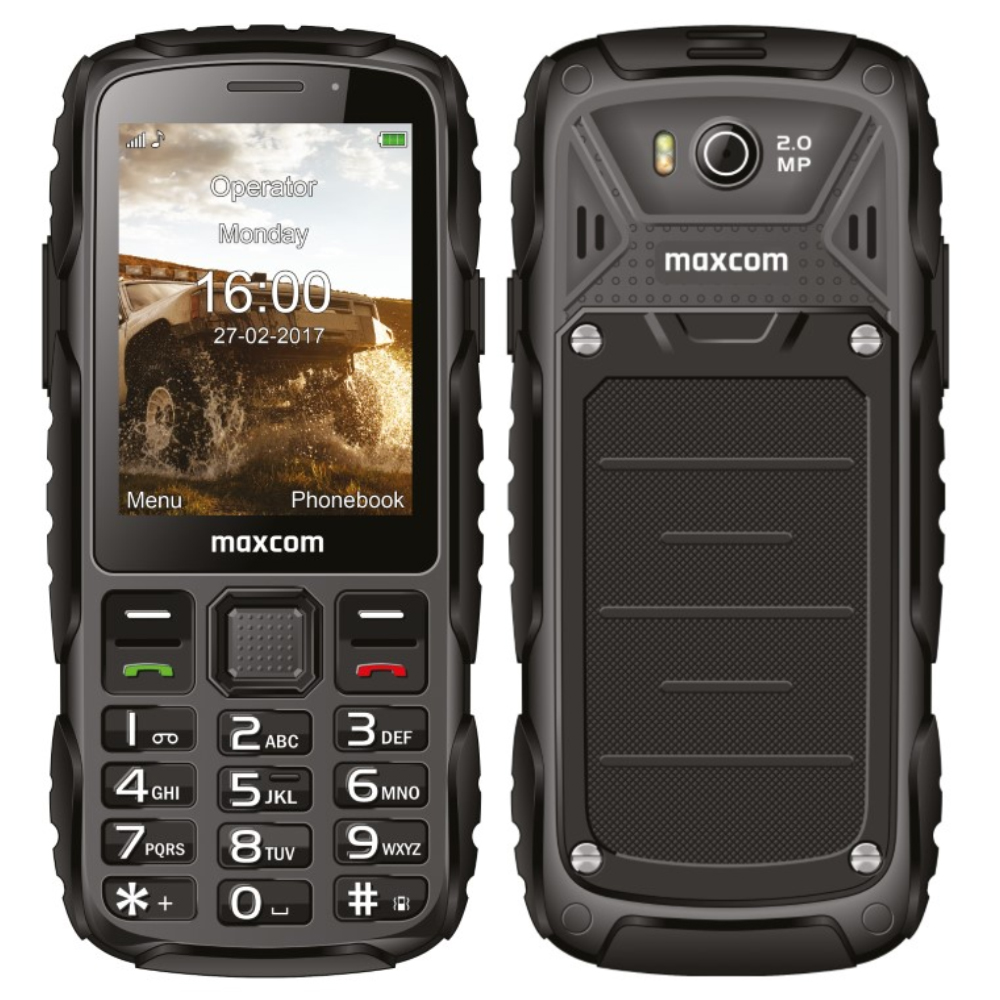 46636.jpg Maxcom MM920 L 2.8" Water-dust proof IP67 με Φακό, Ραδιόφωνο (Λειτουργεί χωρίς Handsfree) και Κάμερα Μαύρο