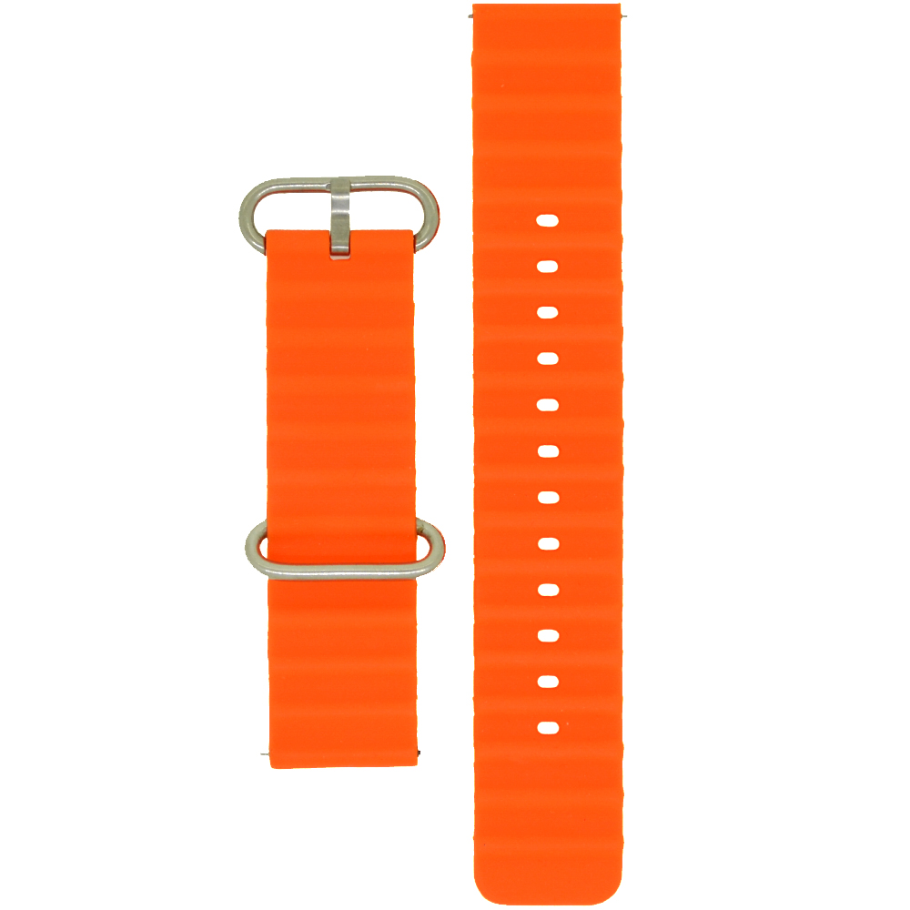 Ανταλλακτικό Watchband Hoco 20mm Universal Πορτοκαλί Silicon Band