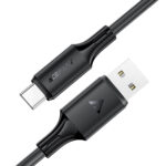 Καλώδιο Σύνδεσης Acefast C17-04 USB-A σε USB-C 3A Fast Charge USB2.0 Silicon Μαύρο 1.2m