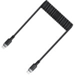 Καλώδιο Σύνδεσης Acefast C14-03 USB-C σε USB-C PD60W 3A Fast Charge USB2.0 Spring Braided Μαύρο 1.2m