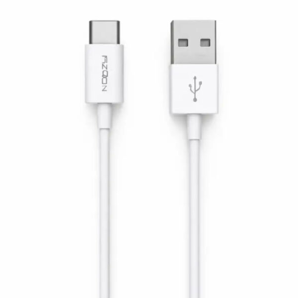 Καλώδιο Σύνδεσης και Φόρτισης Noozy Flow E44 USB-A σε USB-C 3A Λευκό 1m