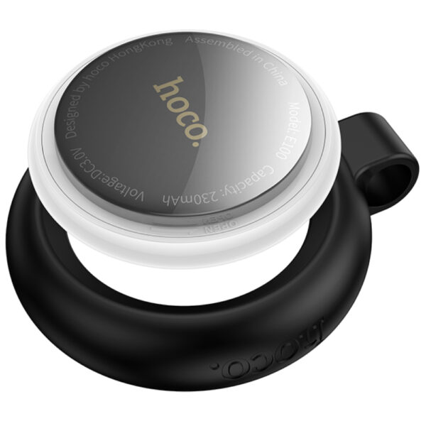 Hoco Tag E100 Anti-Lost Device Μόνο για iOS Συμβατό με Apple Find My Network με Προστατευτική Θήκη με Υποδοχή για Λουράκι Λευκό