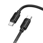 Καλώδιο Hoco X115 Surpass USB-C σε USB-C PD60W 3.0A Μαύρο 1m