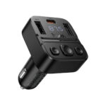 Bluetooth FM Transmitter Hoco E87 Delta 35W με 2xUSB-A και 1xUSB-C PD20W BT5.4 Υποστηρίζει Αναπαραγωγή Μουσικής απο USB και Απάντηση Κλήσεων