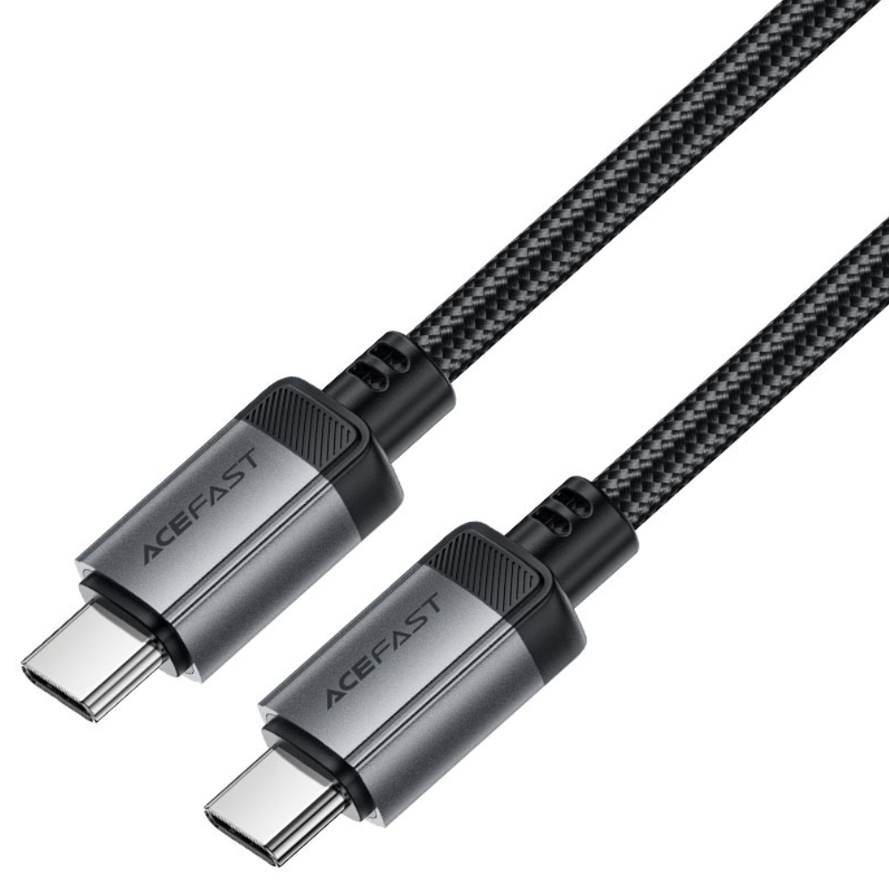 47746.jpg Καλώδιο Acefast C20-03 Μεταλλικό USB-C σε USB-C 60W 20V/3A USB2.0 Braided Μαύρο 1.2m