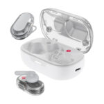 Wireless Earphones Hands Free Acefast FA003 TWS v5.3 550mAh 8hr Λειτουργίας 4-Mic ENC Τεχνολογία IPX4 και Ασύρματη Φόρτιση Λευκά
