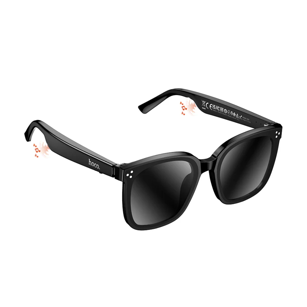 Bluetooth Hands Free Γυαλιά Ηλίου Hoco. DI87 v5.3 με Air-Conduction Ηχεία, Μικρόφωνο, Πλήκτρα Λειτουργίας Αφής και 6 Ώρες Λειτουργίας