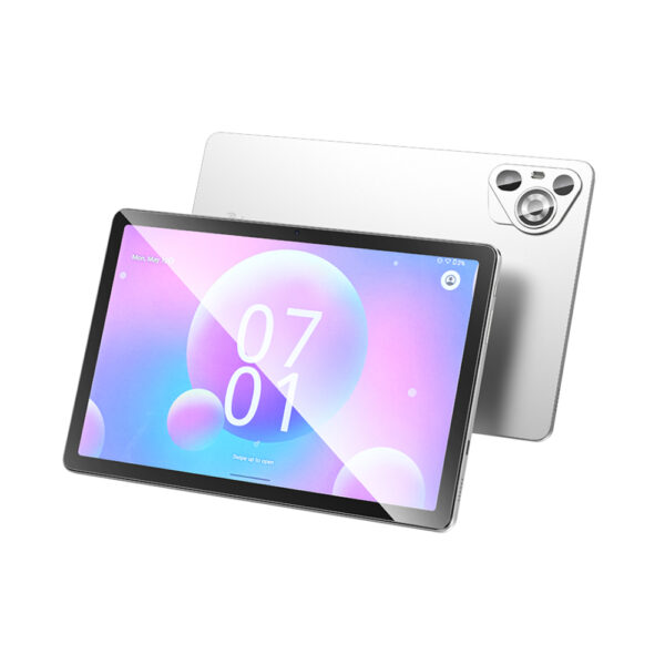 Tablet Hoco. A14 Ultra-thin 11" WiFi 3GB + 3GB/64GB MicroSD Android 14 5000mAh Ασημί με Screen Protector και Θήκη Book