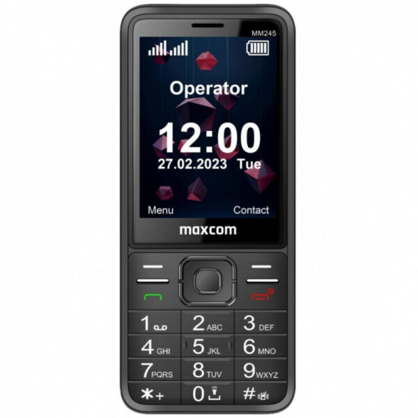Maxcom Classic MM245 2.8" 4G με Bluetooth, Ραδιόφωνο, Κάμερα και Μεγάλα Γράμματα Μαύρο