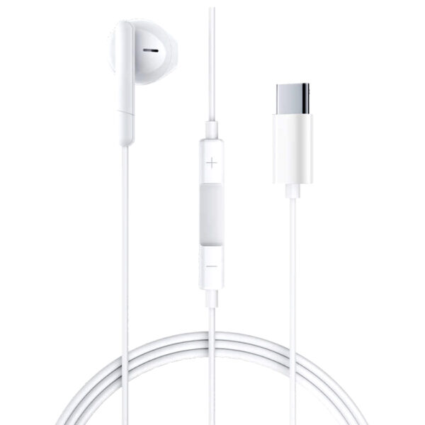 Hands Free Acefast L9 Μονό Ακουστικό USB-C με HD Μικρόφωνο Συμβατά με Όλες τις Συσκευές USB-C Λευκό 1.2m