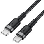 Καλώδιο Σύνδεσης Acefast C22-03 USB-C σε USB-C USB2.0 3A 60W Braided Μαύρο 1.2m