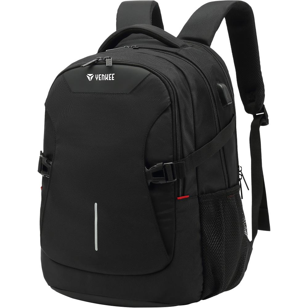 Τσάντα Yenkee YBB 1502 15.6" 20L με 3 Θήκες Αποθήκευσης και Θύρα για Powerbank (46x31x17 cm) Μαύρη