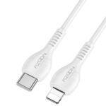 Καλώδιο Σύνδεσης και Φόρτισης Noozy A45 Power USB-C σε Lightning Fast Charging 30W 3A Λευκό 1m
