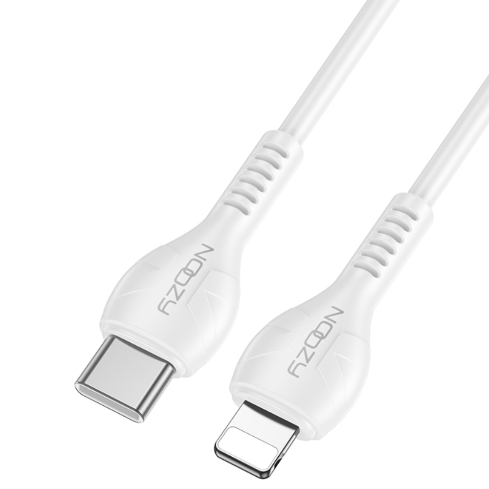 49946.jpg Καλώδιο Σύνδεσης και Φόρτισης Noozy A45 Power USB-C σε Lightning Fast Charging 30W 3A Λευκό 1m
