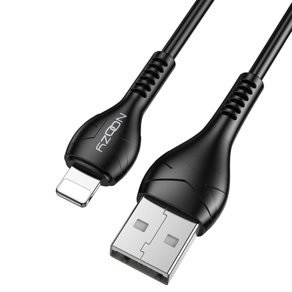 49949.jpg Καλώδιο Σύνδεσης και Φόρτισης Noozy A45 USB σε Lightning 2.4A Μαύρο 1m