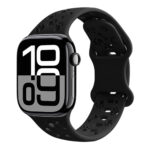 Watchband Hoco WA38 Time Series 38/40/41/42mm Silicon Strap για Apple Watch series 1/2/3/4/5/6/7/8/9/SE/SE2 Μαύρο
