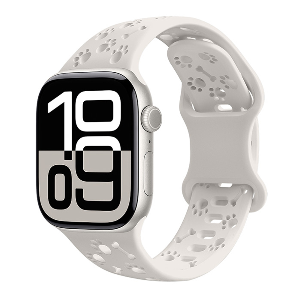 Watchband Hoco WA38 Time Series 38/40/41/42mm Silicon Strap για Apple Watch series 1/2/3/4/5/6/7/8/9/SE/SE2 Λευκό
