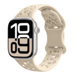 Watchband Hoco WA38 Time Series 38/40/41/42mm Silicon Strap για Apple Watch series 1/2/3/4/5/6/7/8/9/SE/SE2 Μπεζ