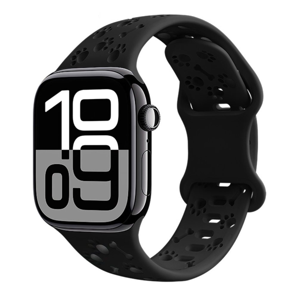 Watchband Hoco WA38 Time Series 44/45/46/49mm Silicon Strap για Apple Watch series 1/2/3/4/5/6/7/8/9/se/ultra1/ultra2 Μαύρο