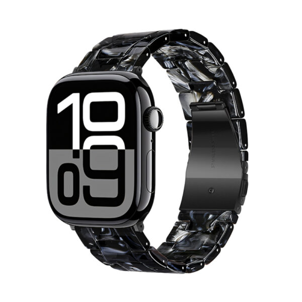 Watchband Hoco WA36 Elegant Series 38/40/41/42mm Πλαστικό Μπρασελέ Strap για Apple Watch series 1/2/3/4/5/6/7/8/9/SE/SE2 Μαύρο