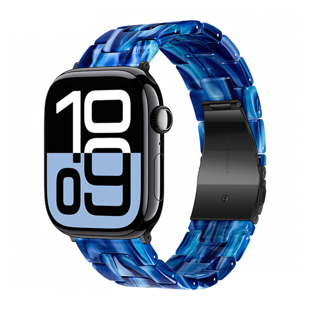 Watchband Hoco WA36 Elegant Series 38/40/41/42mm Πλαστικό Μπρασελέ Strap για Apple Watch series 1/2/3/4/5/6/7/8/9/SE/SE2 Μπλε