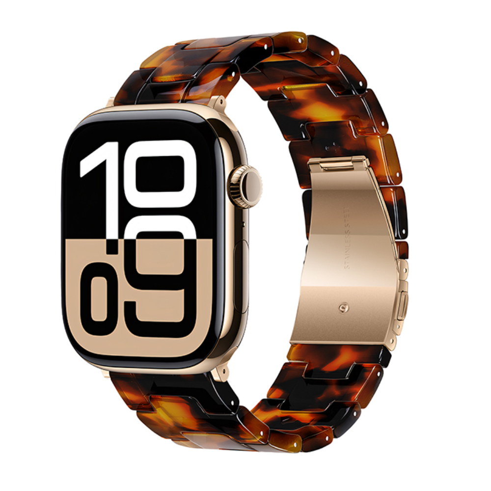 Watchband Hoco WA36 Elegant Series 38/40/41/42mm Πλαστικό Μπρασελέ Strap για Apple Watch series 1/2/3/4/5/6/7/8/9/SE/SE2 Ταρταρούγα