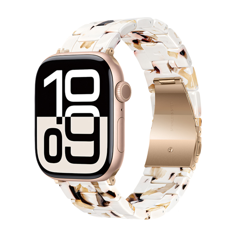Watchband Hoco WA36 Elegant Series 38/40/41/42mm Πλαστικό Μπρασελέ Strap για Apple Watch series 1/2/3/4/5/6/7/8/9/SE/SE2 Nougat