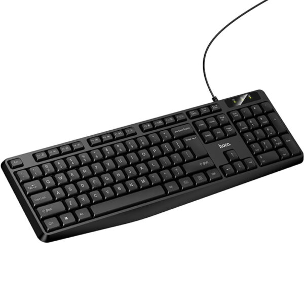 Ενσύρματο Πληκτρολόγιο Hoco GM60 Cool 104 Πλήκτρα Splash Proof με USB-A Καλώδιο 1.45m Μαύρο