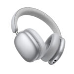 Wireless Ακουστικά Stereo Hoco W63 Triunfo ANC v5.4 500mAh με AUX Ασημί