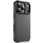 Θήκη Ancus AutoFocus Carbon Fiber για Apple iPhone 17 Pro iPhone 18 Pro Μαύρη