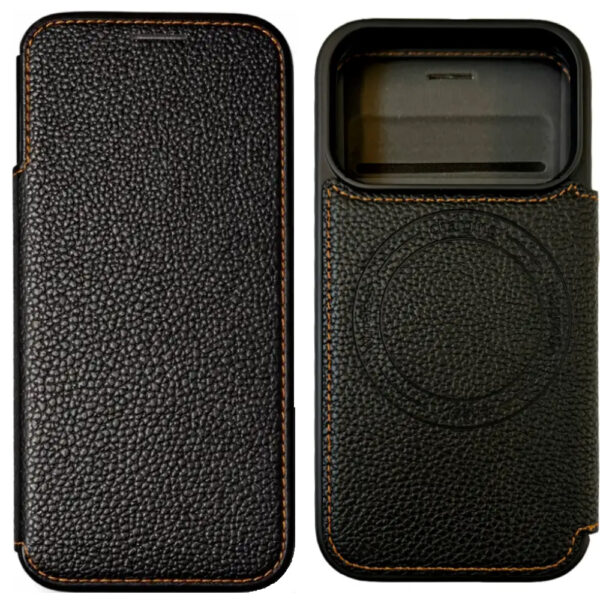 Θήκη Folio TPU Ancus Magnetic Ring για Apple iPhone 17 Pro iPhone 18 Pro Μαύρη