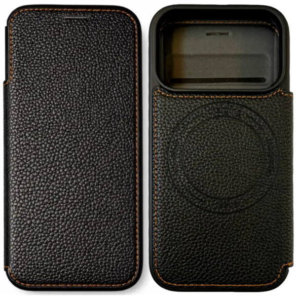 Θήκη Folio TPU Ancus Magnetic Ring για Apple iPhone 17 Pro Max iPhone 18 Pro Max Μαύρη