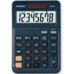 Αριθμομηχανή Dual 8 Ψηφίων LCD Display Casio MS-8E Μπλε