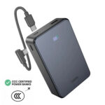 Power Bank Hoco J170A Starlight 20000mAh 1xUSB-A 22.5W 2xUSB-C PD20W LED και Braided Καλώδιο USB-C σε UB-C με Πιστοποιητικό CCC Μαύρο