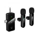 Σετ Μικρόφωνα Πέτου Ασύρματα Hoco L20C Fair Lavalier USB-C AUX Lightning 2.4Ghz Εμβέλεια 15m Digital Noise Cancellation ENC 7h Λειτουργίας