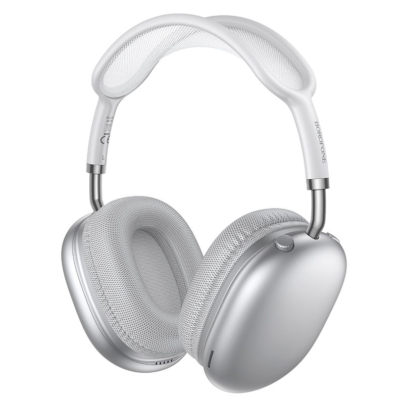 Wireless Hands Free Borofone BO36 Tone TWS v6 300mAh 30 Ώρες Ομιλίας USB-C Ασημί
