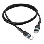 Καλώδιο Hoco. SU99 Max USB-C σε USB-C Fast Charging 60W Braided Μαύρο 2m