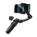Gimbal Hoco K91 για Συσκευές 4.5"- 7" 1800mAh με Σταθεροποιητή 3 Αξόνων Τηλεχειριστήριο Επεκτεινόμενο και με Face Tracking