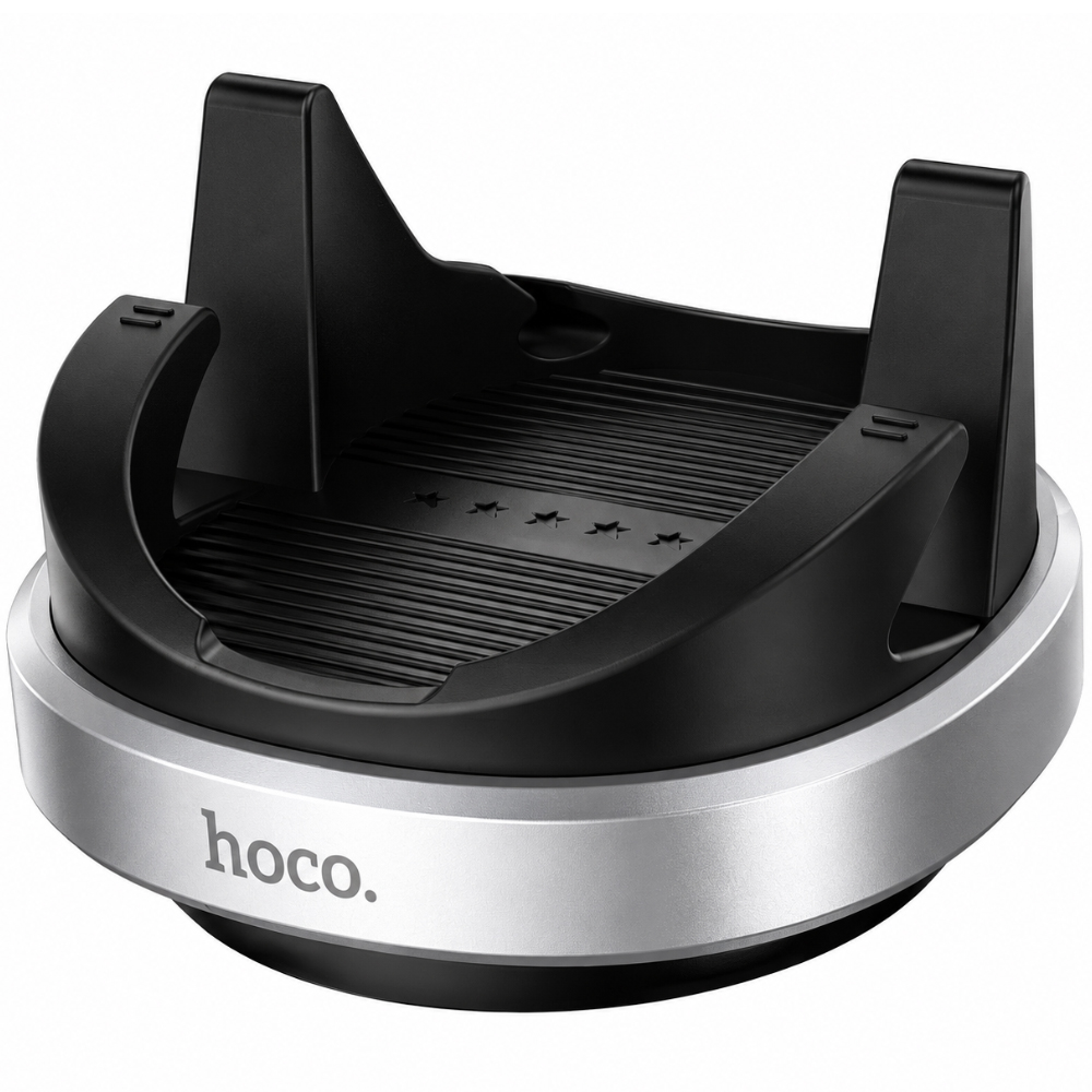 Βάση Στήριξης Αυτοκινήτου Hoco H100 Gentle για Στήριξη σε Ταμπλό 360° Περιστροφή για Συσκευές 4.5"-7" Μαύρη
