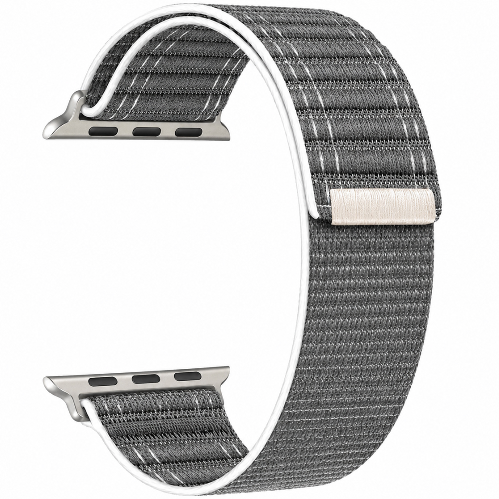 Watchband Hoco WA42 Fabric Series 44/45/46/49mm Nylon Strap για Apple Watch series 1/2/3/4/5/6/7/8/9/se/ultra1/ultra2 Γκρι