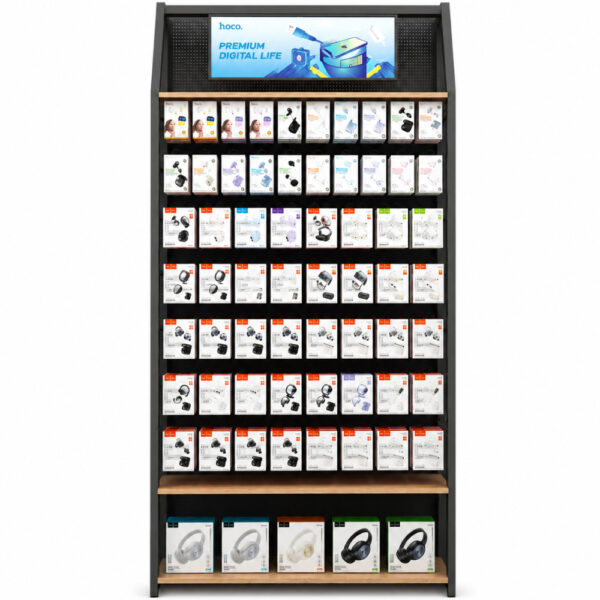 Stand Hoco Επιδαπέδιο GH01G (120x30x240cm) 80 Γάντζων + 1 Ράφι