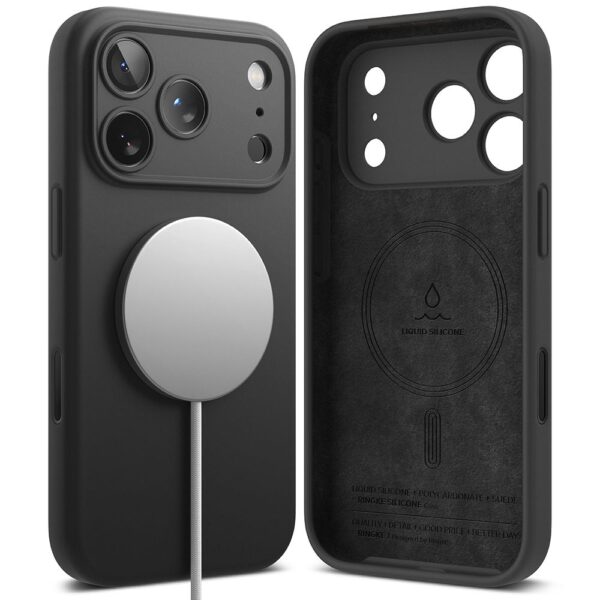 Θήκη Ringke Silicone Magsafe για Apple iPhone 17 Pro iPhone 18 Pro Μαύρη