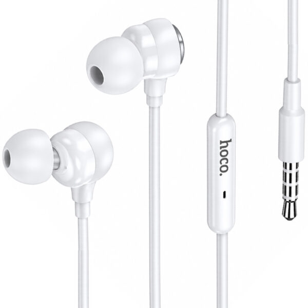 Hands Free Hoco M116 Benevolent με Μικρόφωνο 3.5mm Λευκά 1.2m