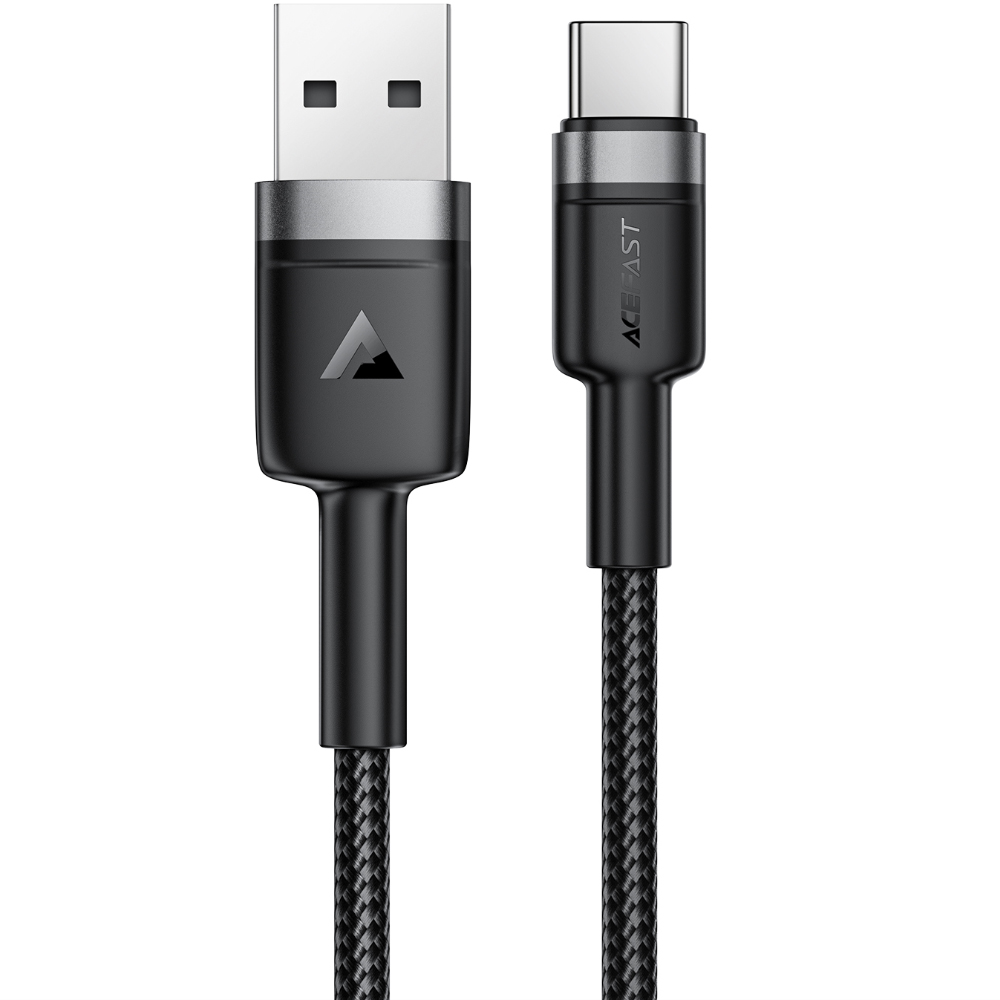 Καλώδιο Acefast C22-04 USB-A σε USB-C 18W 3A Braided Μαύρο 1.2m