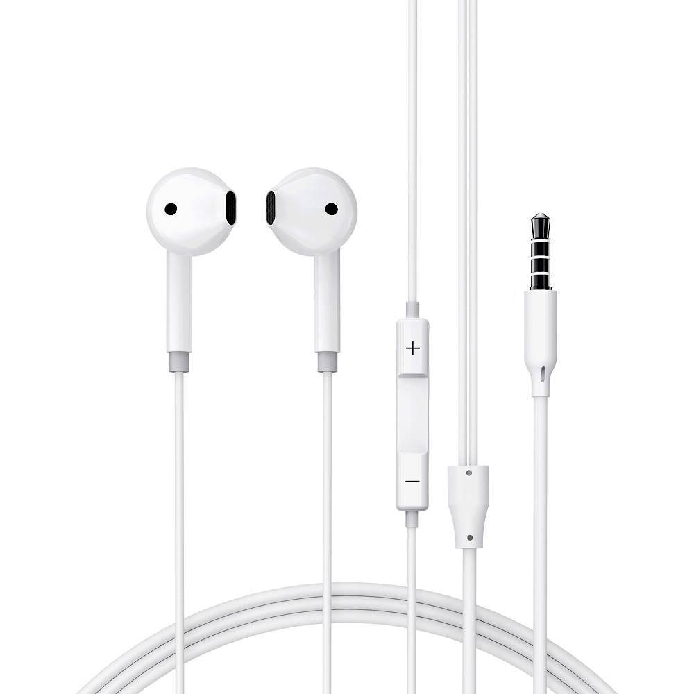 Hands Free Acefast L14 Earphones Stereo 3.5mm με Μικρόφωνο Λευκά 1.2m